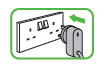 diagram showing charger being plugged in
