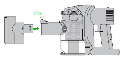 diagram showing how to use the motorised head