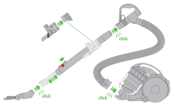 diagram showing how to assemble the machine