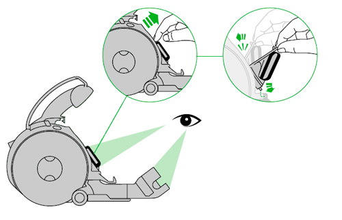 diagram showing how to check the lower duct for blockages