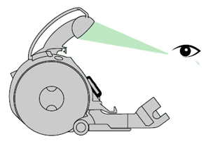 diagram showing how to check the upper duct for blockages