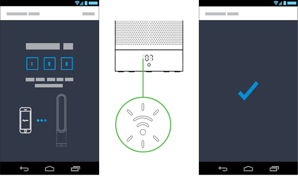 Connect your purifier to your home Wi-Fi network and to Dyson