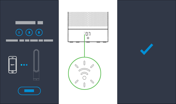 Connect your purifier to your home Wi-Fi network and to Dyson