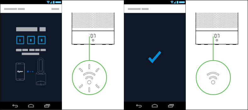 Connect your purifier to your home Wi-Fi network and to Dyson