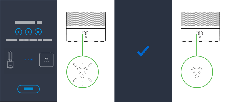 Connect your purifier to your home Wi-Fi network and to Dyson