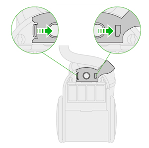 diagram showing how to remove hose