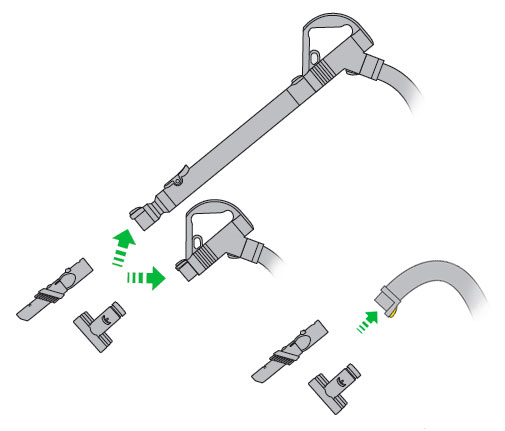 diagram showing how to use accessory tools