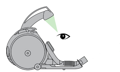 diagram showing how to check upper duct for blockages